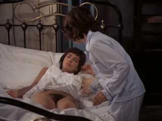 While a woman is sleeping, a guy explores her naked body